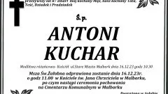 Zmarł Antoni Kuchar. Żył 87 lat.