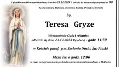Zmarła Teresa Gryze. Żyła 93 lata.