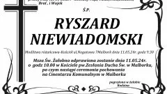 Zmarł Ryszard Niewiadomski. Miał 81 lat.