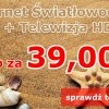 Telewizja HD + Internet światłowodowy już od 39 zł. Malborska Kablówka 3 Generacji już w sprzedaży.