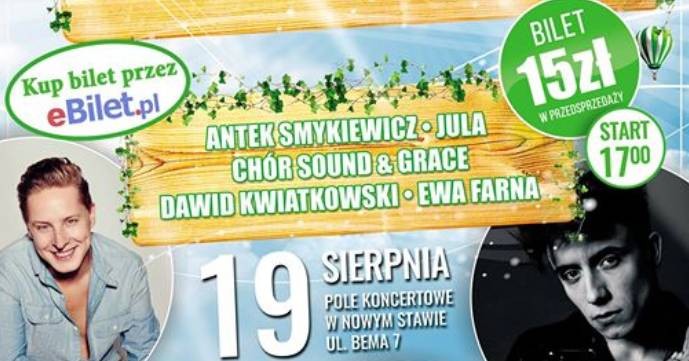 Zapraszamy po bilety! Ewa Farna, Jula, Antek Smykiewicz i Sound & Grace. Ruszyła sprzedaż biletów!