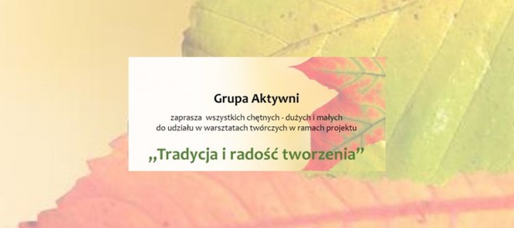 Sztutowo : Lubisz kreatywnie spędzać czas? Trwają zapisy na warsztaty&#8230;