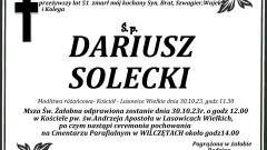 Zmarł Dariusz Solecki. Miał 51 lat.