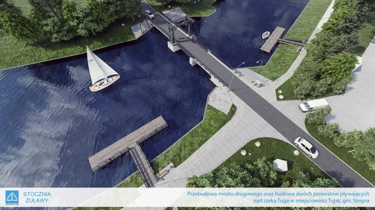 Tujsk: Zobacz wizualizację remontu mostu drogowego na Tudze.