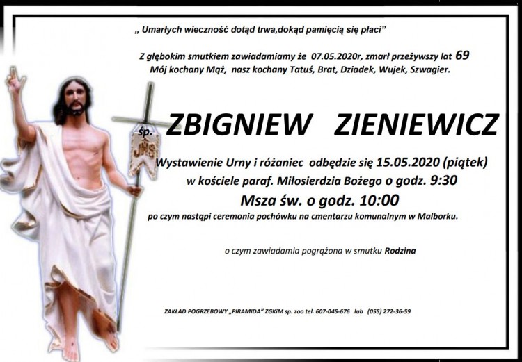 Zmarł Zbigniew Zieniewicz. Żył 69 lat.